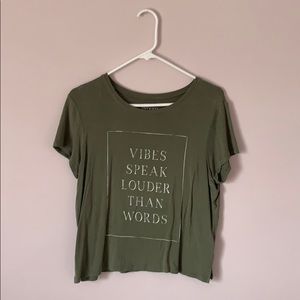 American Eagle soft and sexy green tee shirt